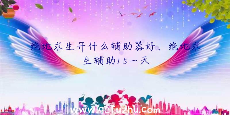 绝地求生开什么辅助器好、绝地求生辅助15一天