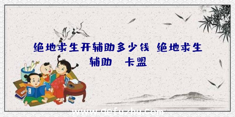 绝地求生开辅助多少钱、绝地求生辅助fz卡盟