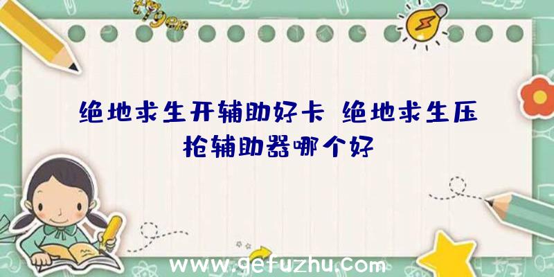 绝地求生开辅助好卡、绝地求生压枪辅助器哪个好