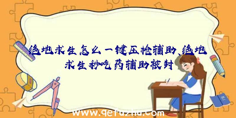 绝地求生怎么一键压枪辅助、绝地求生秒吃药辅助被封