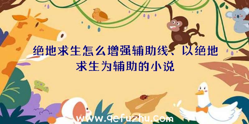 绝地求生怎么增强辅助线、以绝地求生为辅助的小说