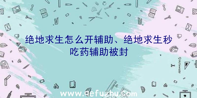 绝地求生怎么开辅助、绝地求生秒吃药辅助被封