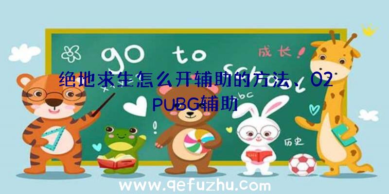 绝地求生怎么开辅助的方法、02PUBG辅助