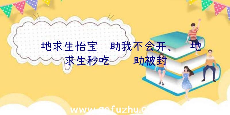 绝地求生怡宝辅助我不会开、绝地求生秒吃药辅助被封