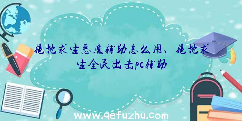 绝地求生恶魔辅助怎么用、绝地求生全民出击pc辅助