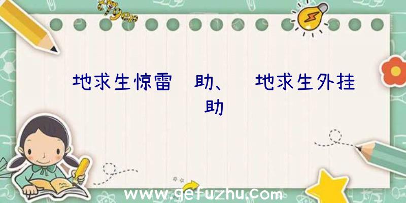 绝地求生惊雷辅助、绝地求生外挂辅助