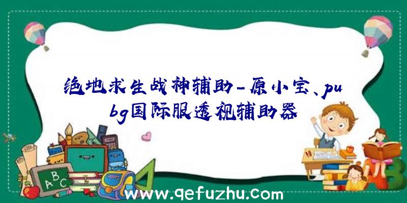 绝地求生战神辅助-原小宝、pubg国际服透视辅助器