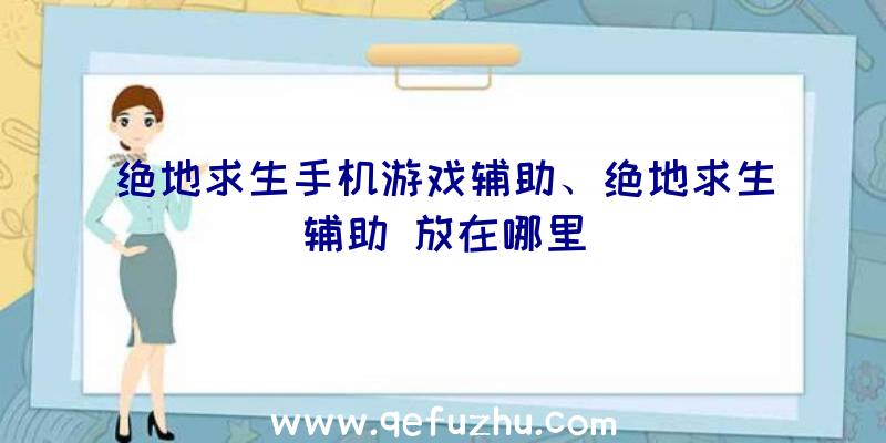 绝地求生手机游戏辅助、绝地求生辅助