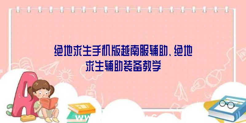 绝地求生手机版越南服辅助、绝地求生辅助装备教学