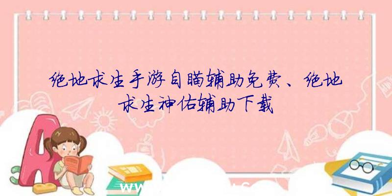 绝地求生手游自瞄辅助免费、绝地求生神佑辅助下载