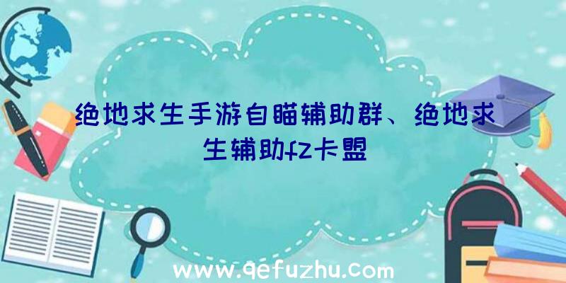 绝地求生手游自瞄辅助群、绝地求生辅助fz卡盟