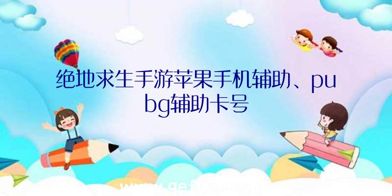 绝地求生手游苹果手机辅助、pubg辅助卡号