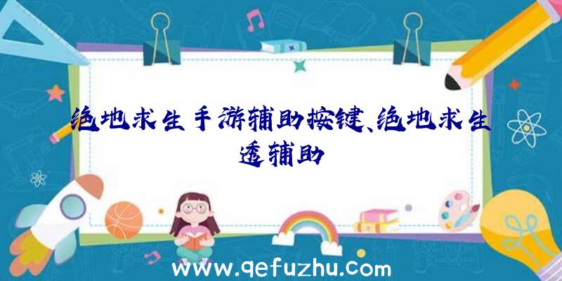 绝地求生手游辅助按键、绝地求生透辅助