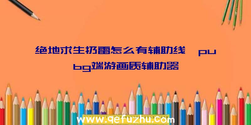 绝地求生扔雷怎么有辅助线、pubg端游画质辅助器