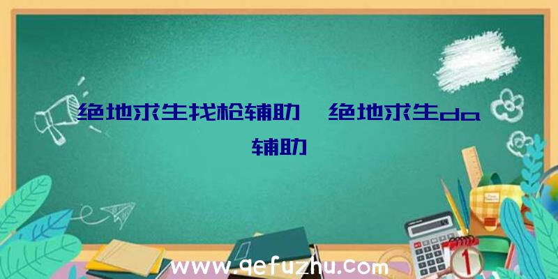 绝地求生找枪辅助、绝地求生da辅助