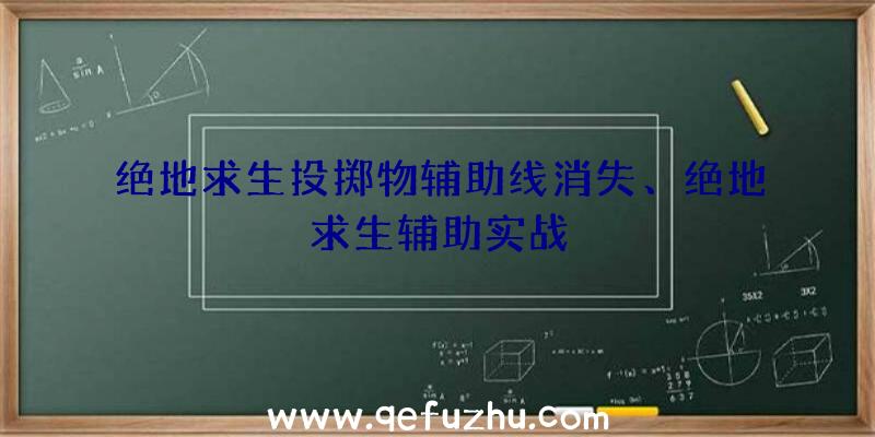 绝地求生投掷物辅助线消失、绝地求生辅助实战