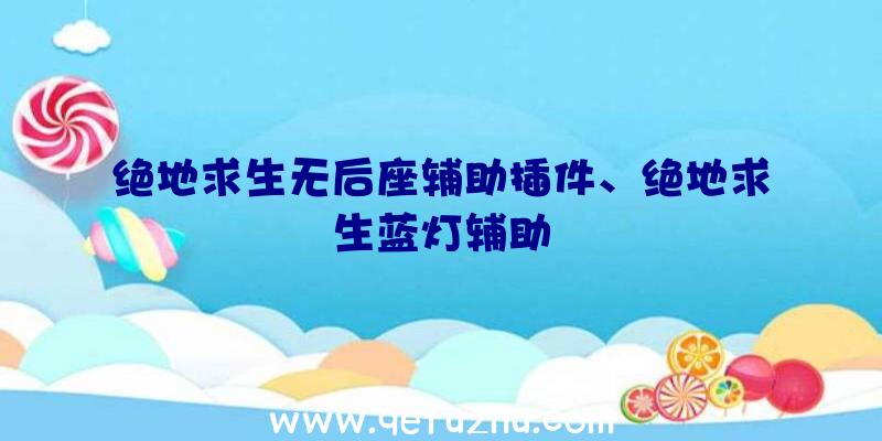 绝地求生无后座辅助插件、绝地求生蓝灯辅助