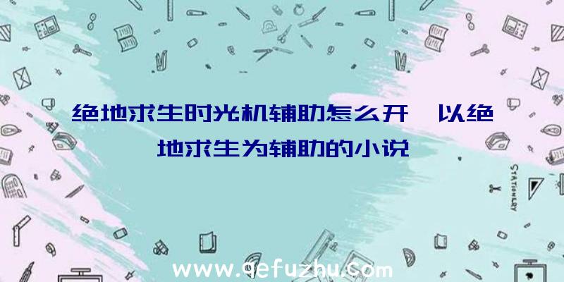 绝地求生时光机辅助怎么开、以绝地求生为辅助的小说