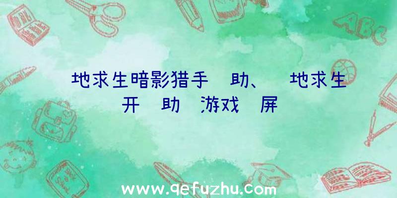 绝地求生暗影猎手辅助、绝地求生开辅助进游戏蓝屏