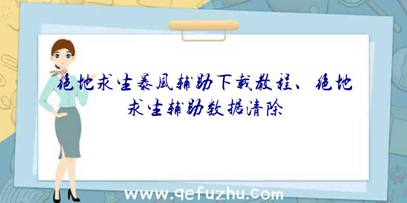 绝地求生暴风辅助下载教程、绝地求生辅助数据清除