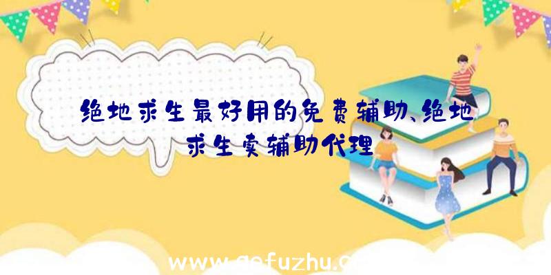 绝地求生最好用的免费辅助、绝地求生卖辅助代理