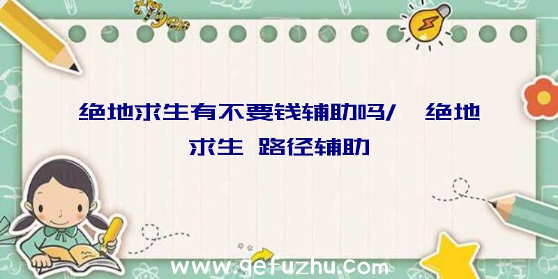 绝地求生有不要钱辅助吗/、绝地求生