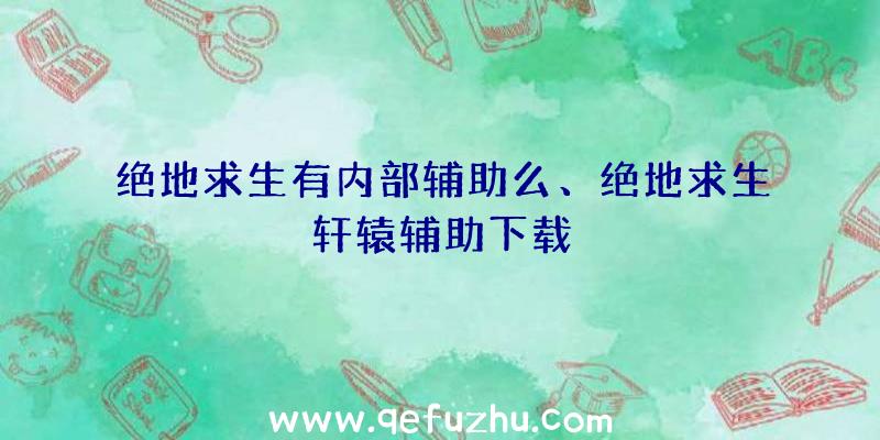 绝地求生有内部辅助么、绝地求生轩辕辅助下载