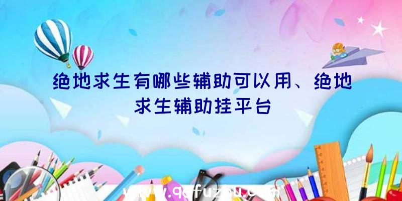 绝地求生有哪些辅助可以用、绝地求生辅助挂平台