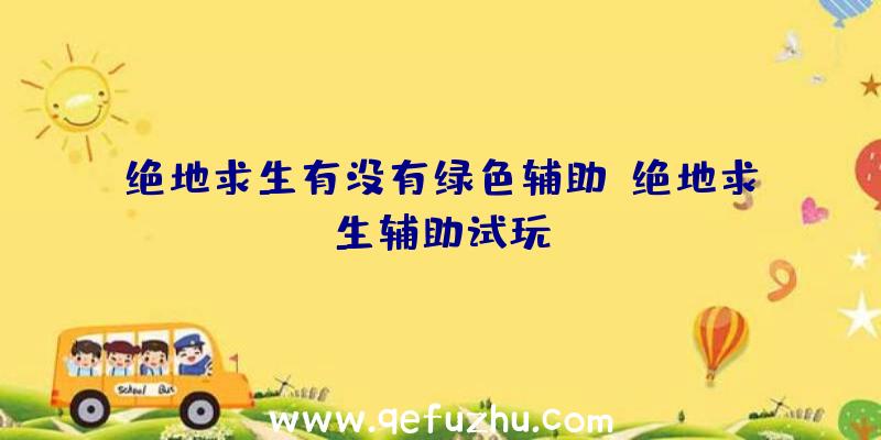 绝地求生有没有绿色辅助、绝地求生辅助试玩