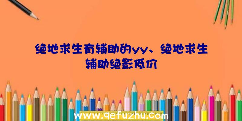 绝地求生有辅助的yy、绝地求生辅助绝影低价