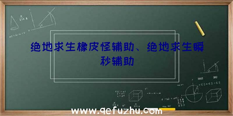 绝地求生橡皮怪辅助、绝地求生瞬秒辅助