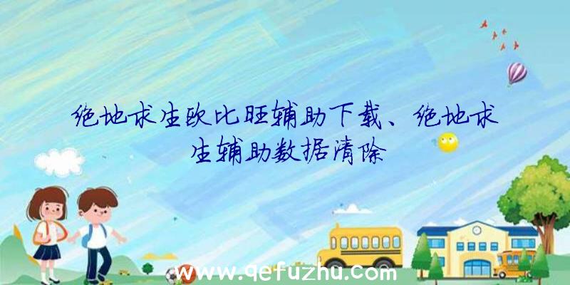 绝地求生欧比旺辅助下载、绝地求生辅助数据清除