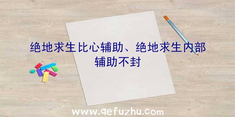 绝地求生比心辅助、绝地求生内部辅助不封