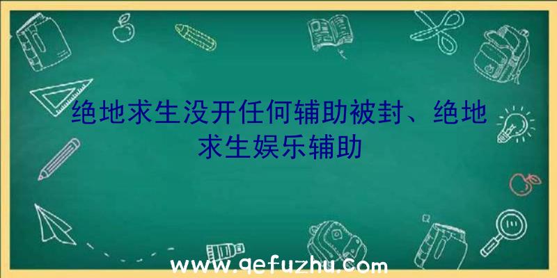 绝地求生没开任何辅助被封、绝地求生娱乐辅助