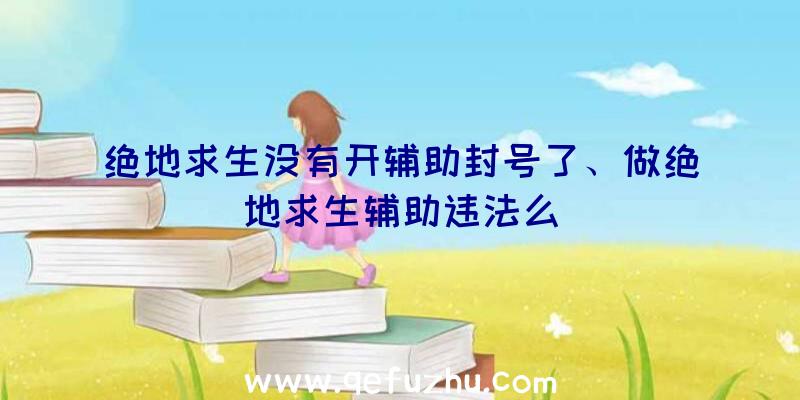 绝地求生没有开辅助封号了、做绝地求生辅助违法么