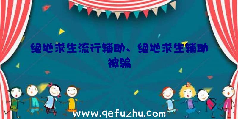 绝地求生流行辅助、绝地求生辅助被骗