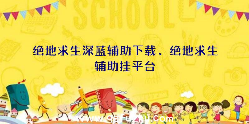 绝地求生深蓝辅助下载、绝地求生辅助挂平台