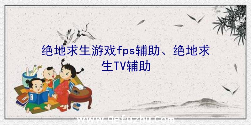 绝地求生游戏fps辅助、绝地求生TV辅助