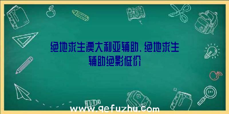 绝地求生澳大利亚辅助、绝地求生辅助绝影低价