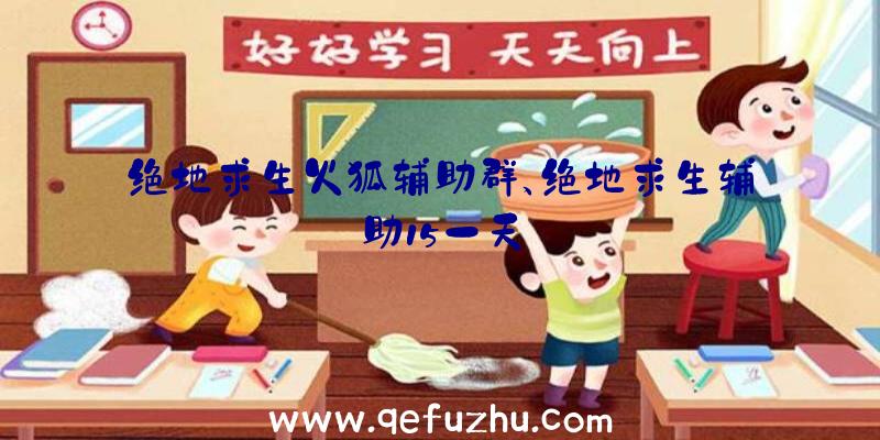 绝地求生火狐辅助群、绝地求生辅助15一天