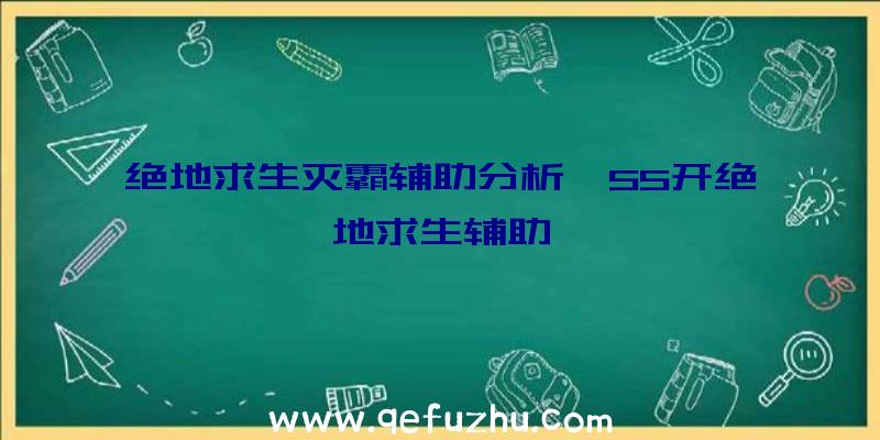 绝地求生灭霸辅助分析、55开绝地求生辅助