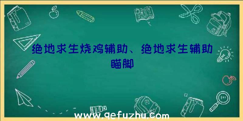 绝地求生烧鸡辅助、绝地求生辅助瞄脚