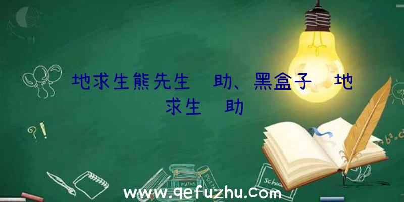 绝地求生熊先生辅助、黑盒子绝地求生辅助