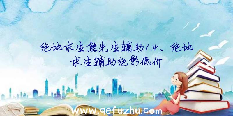 绝地求生熊先生辅助1.4、绝地求生辅助绝影低价