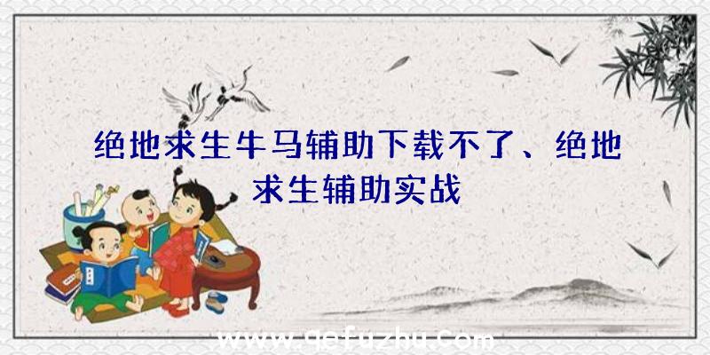 绝地求生牛马辅助下载不了、绝地求生辅助实战