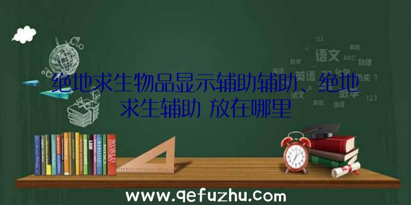 绝地求生物品显示辅助辅助、绝地求生辅助