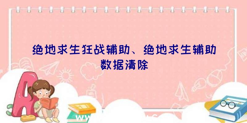 绝地求生狂战辅助、绝地求生辅助数据清除