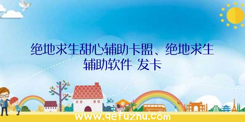 绝地求生甜心辅助卡盟、绝地求生辅助软件