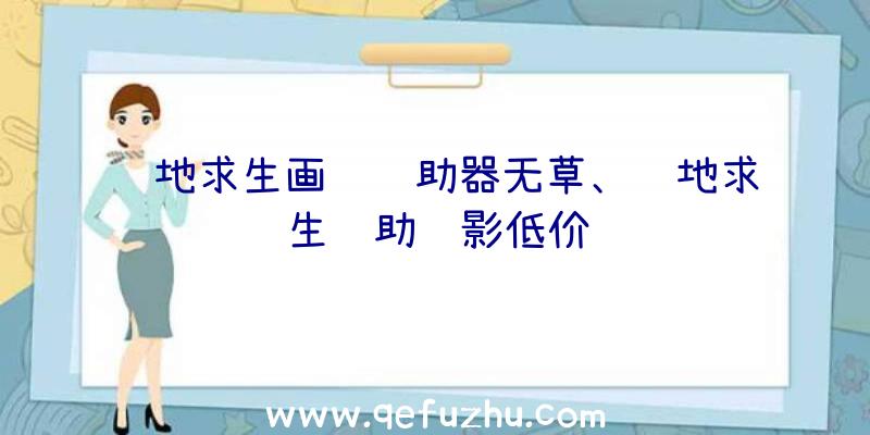 绝地求生画质辅助器无草、绝地求生辅助绝影低价