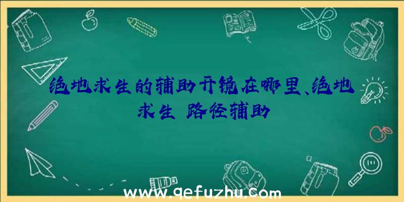 绝地求生的辅助开镜在哪里、绝地求生